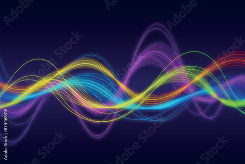 Wavy colorful background design