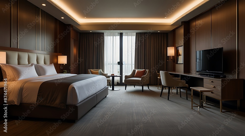 Fototapeta premium Stunning 3D Renderings of Elegant and Realistic bedroom Interiors