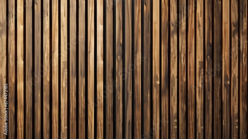 Texture of wooden plank wall background. Seamless pattern of modern wall panels with vertical wooden planks for background.