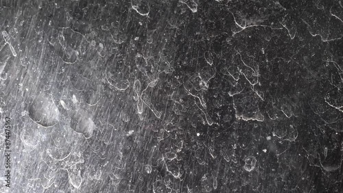 raindrops falling on the window glass
