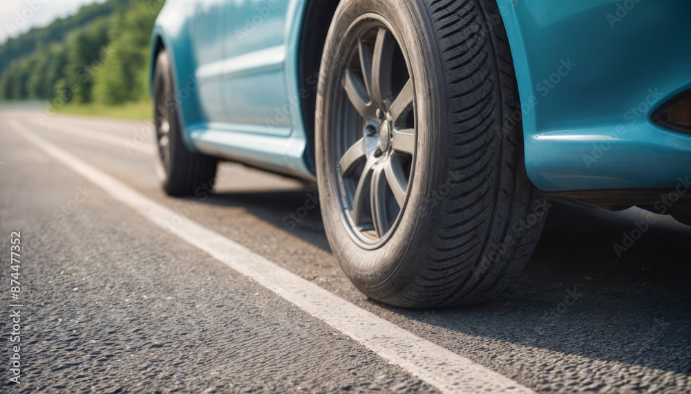 car on the road. travel to He is looking to a road traffic route and listening to music happily . car on the road. travel to He is looking to a road traffic route and listening to music happily .
