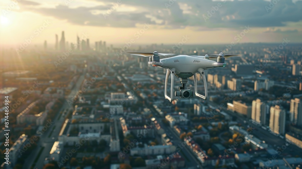 the concept of drone observation of the planet the concept of drone observation of the planet
