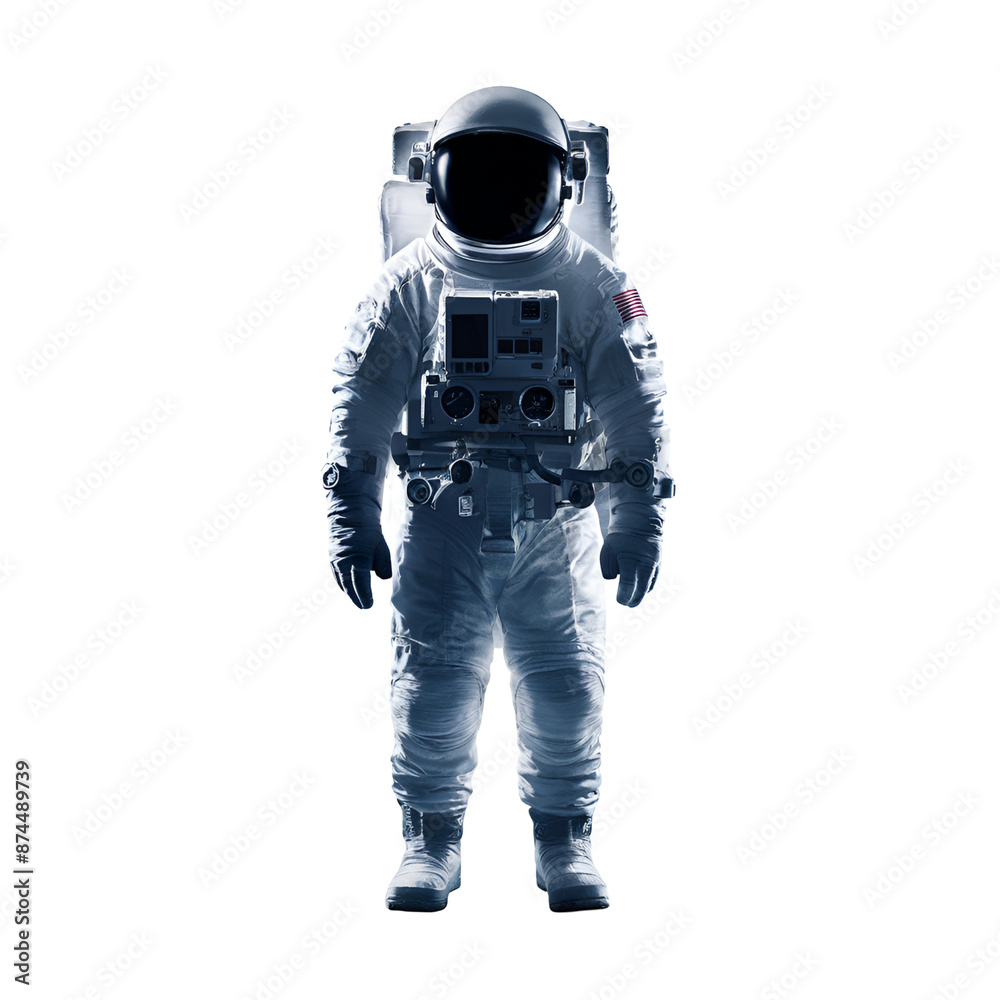 Fototapeta premium Realistic astronaut isolated.