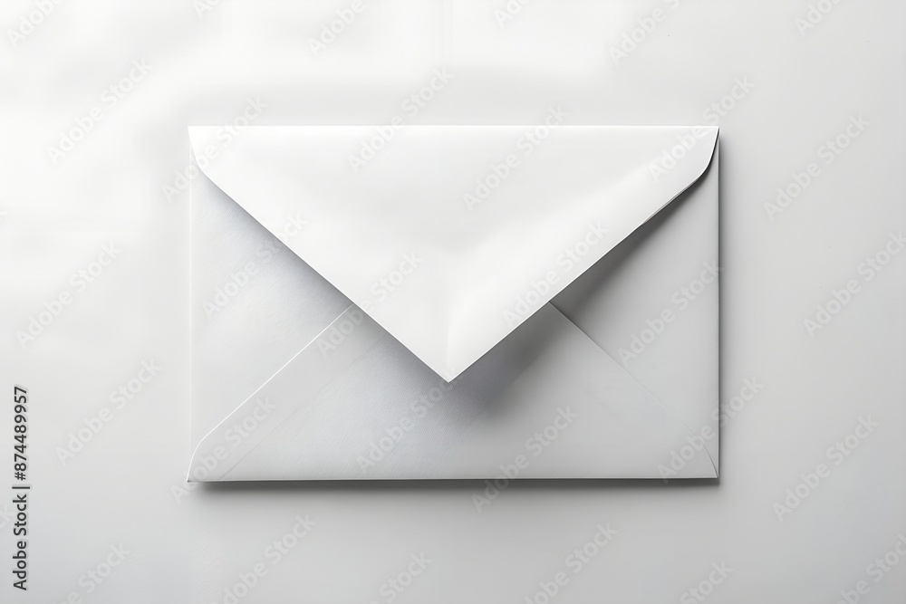 minimalistic simple white envelope on a white background
minimalistic simple white envelope on a white background