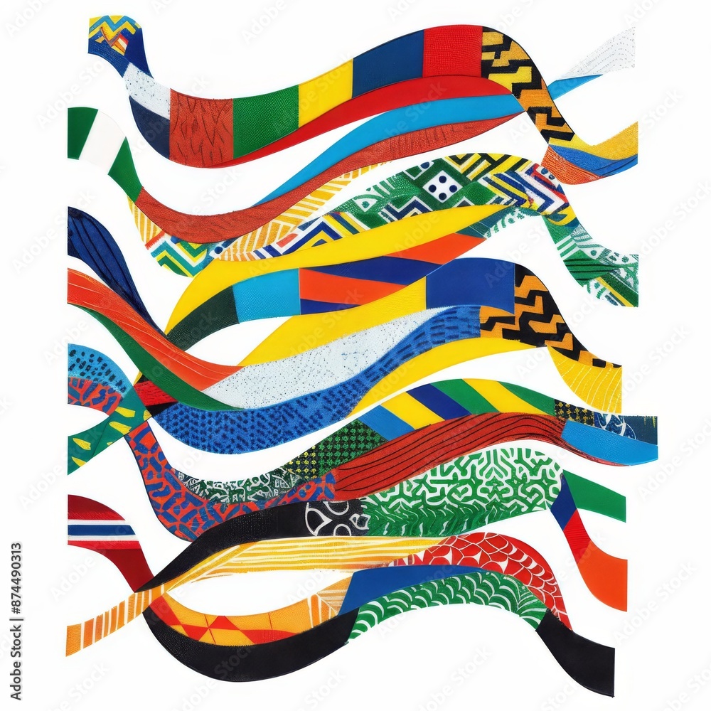 a random nations flag clipart, embroidery style, intricate design, colorful threads, isolated on white background a random nations flag clipart, embroidery style, intricate design, colorful threads, isolated on white background