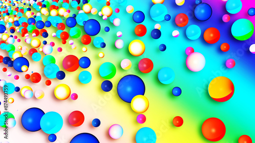 PNG Shining, colorful, abstract visual balls