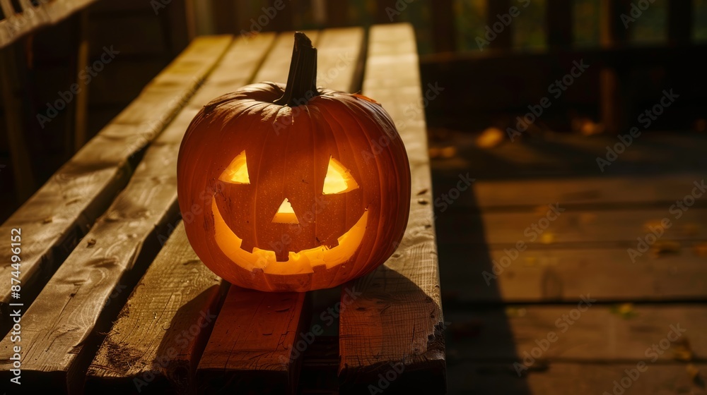 Halloween Background with Pumpkins. Halloween-themed background with glowing jack-o'-lanterns Halloween Background with Pumpkins. Halloween-themed background with glowing jack-o'-lanterns