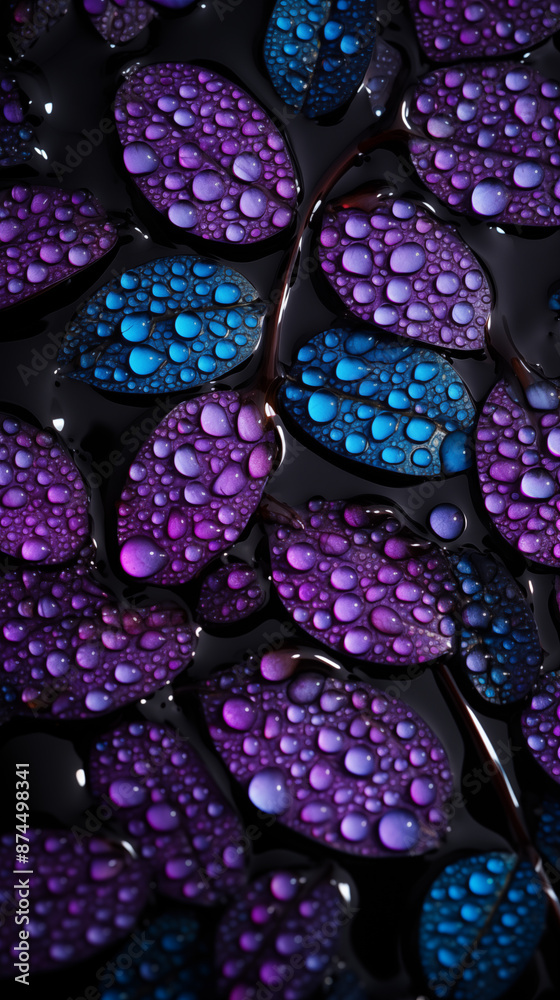 Purple Drops on a Blue Background, Abstract Image, Texture, Pattern Background, Wallpaper, Background, Cell Phone Cover and Screen, Smartphone, Computer, Laptop, 9:16 and 16:9 Format Purple Drops on a Blue Background, Abstract Image, Texture, Pattern Background, Wallpaper, Background, Cell Phone Cover and Screen, Smartphone, Computer, Laptop, 9:16 and 16:9 Format