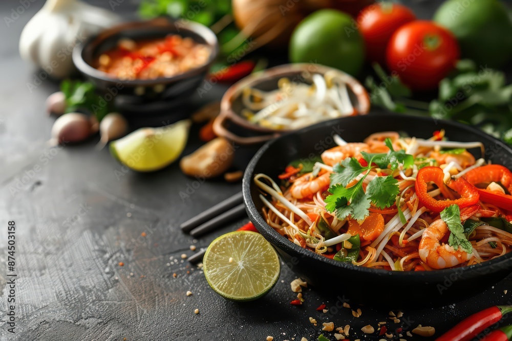 An explosion of Thai cuisine featuring Pad Thai, Tom Yum Goong, and