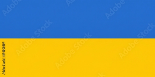 ukrain flag painted on wall
