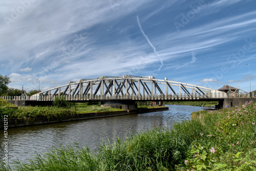 Acton Swing Bridge over the River Weaver near Northwich photo