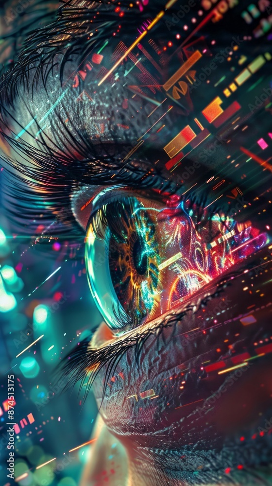Abstract Digital Futuristic Eye8 Abstract Digital Futuristic Eye8
