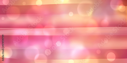 abstract background with pink and yellow bokeh lights and horizontal stripes, creating a festive and vibrant atmosphere 