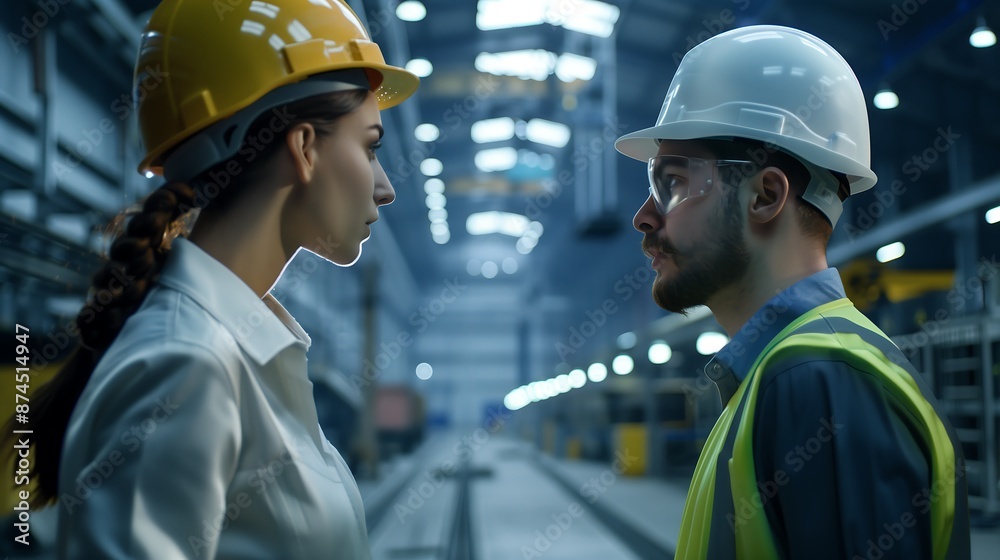 Fototapeta premium worker in warehouse