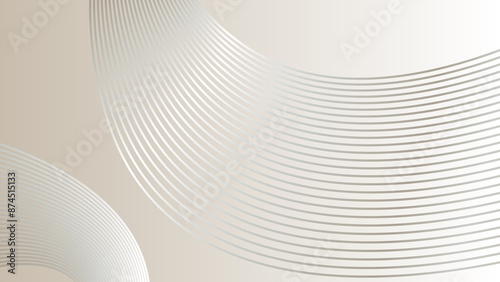 Fototapeta Naklejka Na Ścianę i Meble -  Abstract Vector Background with Light Patterns and Curved Lines