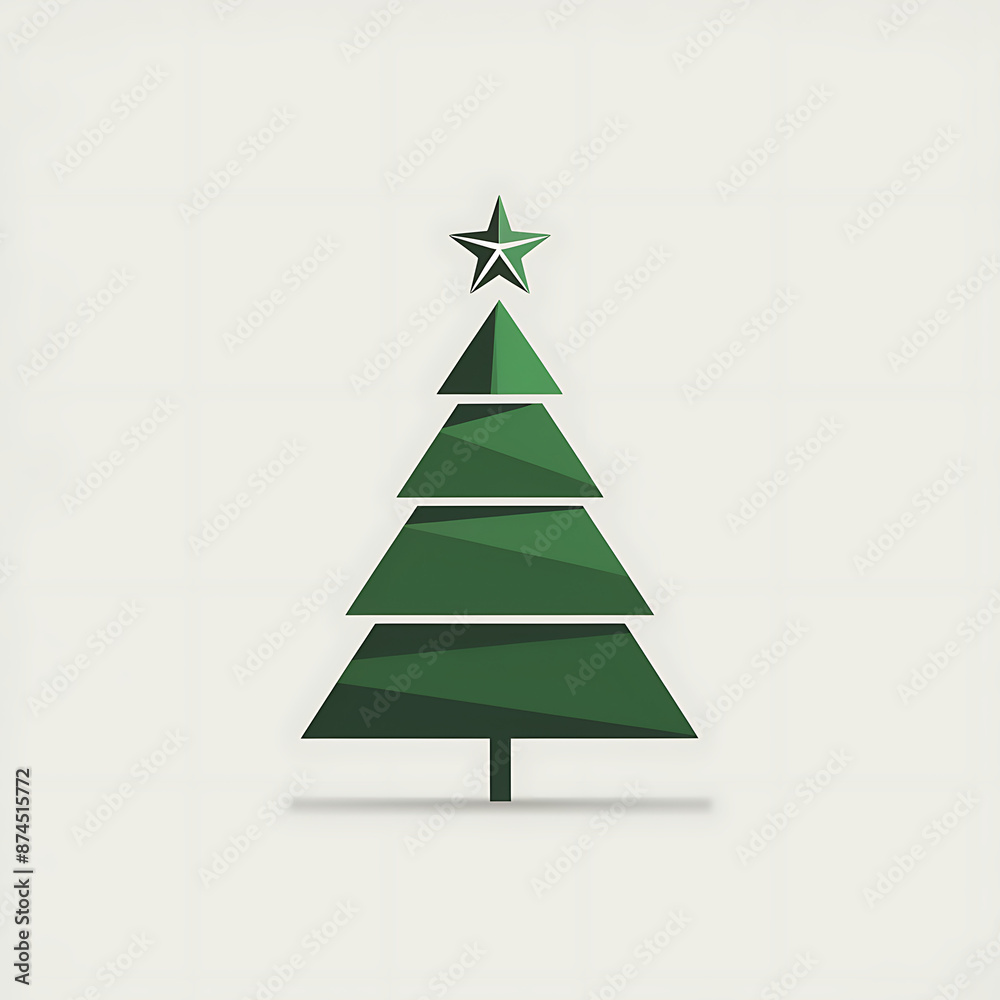 Simple Minimalist Xmas Tree Design Simple Minimalist Xmas Tree Design