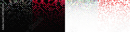 Abstract diagonal square pattern collection