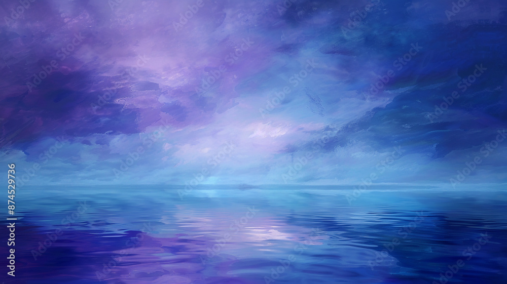 Background with Cool Blues and Purples, Creating Tranquil Scene Background with Cool Blues and Purples, Creating Tranquil Scene