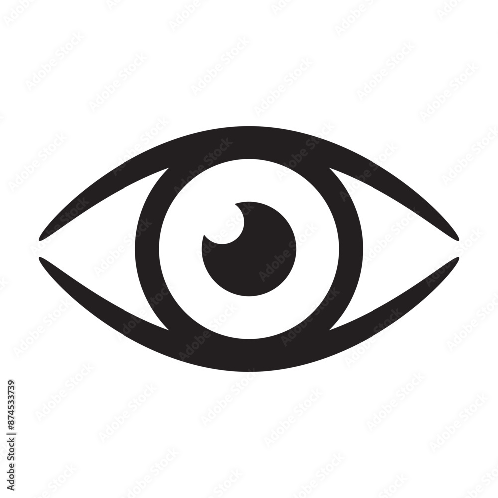 Eye icon, eye ball icon Eye icon, eye ball icon