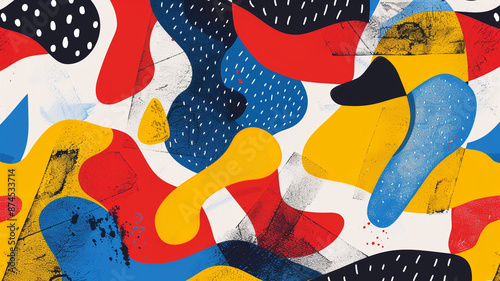 Bright and Playful Design with Primary Colors