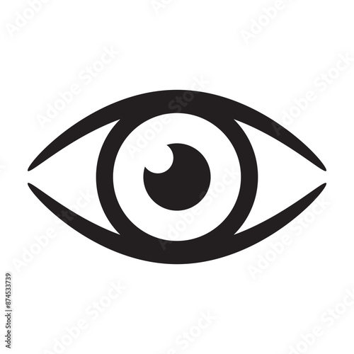 Eye icon, eye ball icon