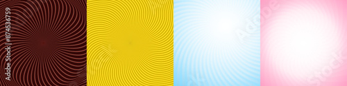 Abstract geometric ray burst background set