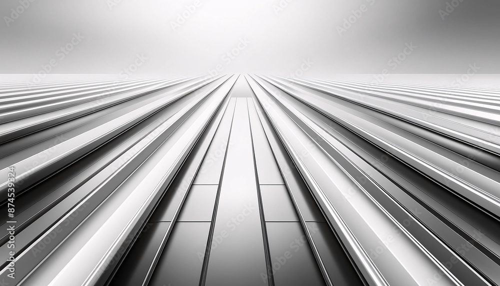 Obraz premium 黒と白のメタリック 背景画像 Generative AI