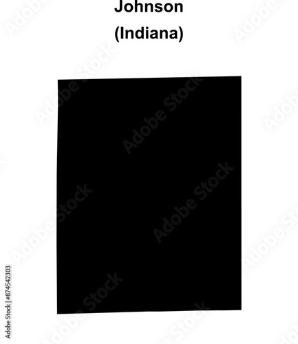 Johnson County (Indiana) blank outline map