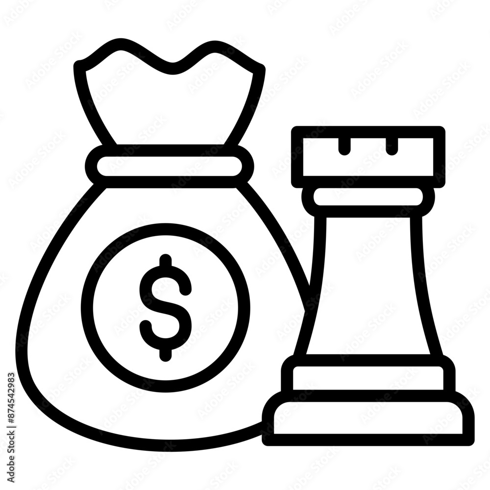 Investment Strategy Icon Element For Design Investment Strategy Icon Element For Design