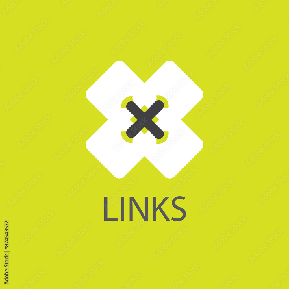 Obraz premium Chain, link icon vector. Link icon, internet url symbol connect button.