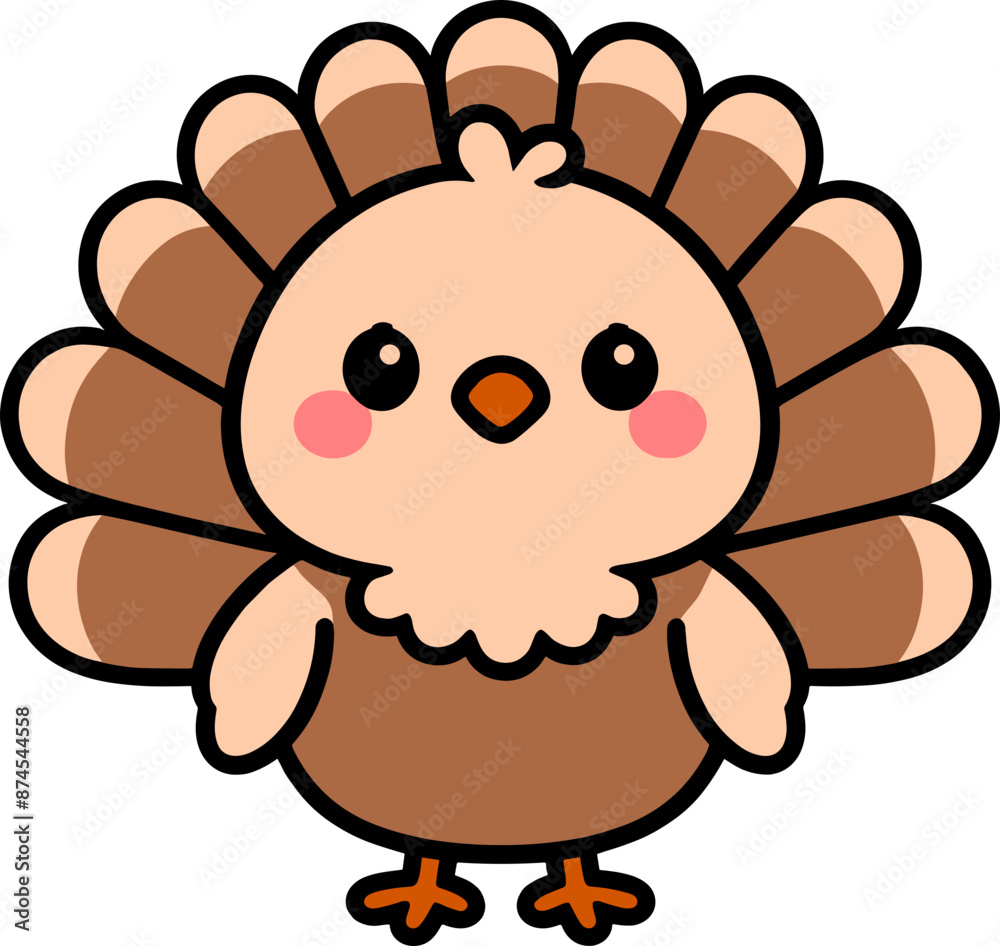 Obraz premium Cute Turkey