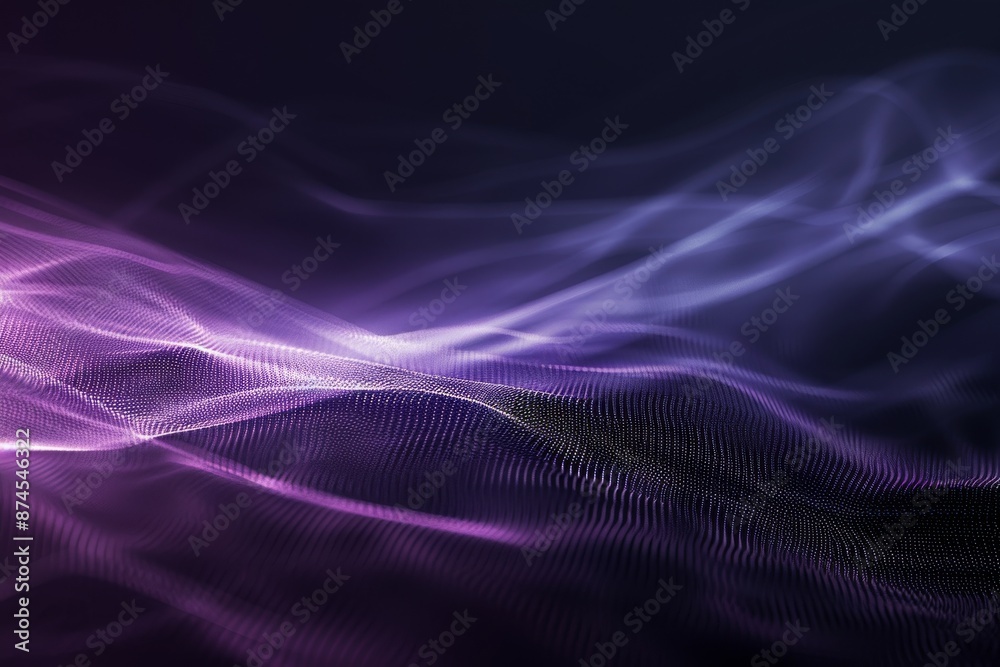Mesmerizing waves of purple light creating an abstract and dynamic digital artwork with a sense of movement and energy Mesmerizing waves of purple light creating an abstract and dynamic digital artwork with a sense of movement and energy