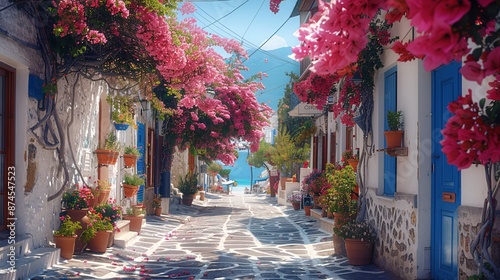 Fototapeta Naklejka Na Ścianę i Meble -  greek street