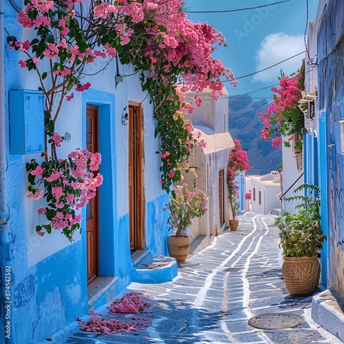 Fototapeta Naklejka Na Ścianę i Meble -  old streets of greece