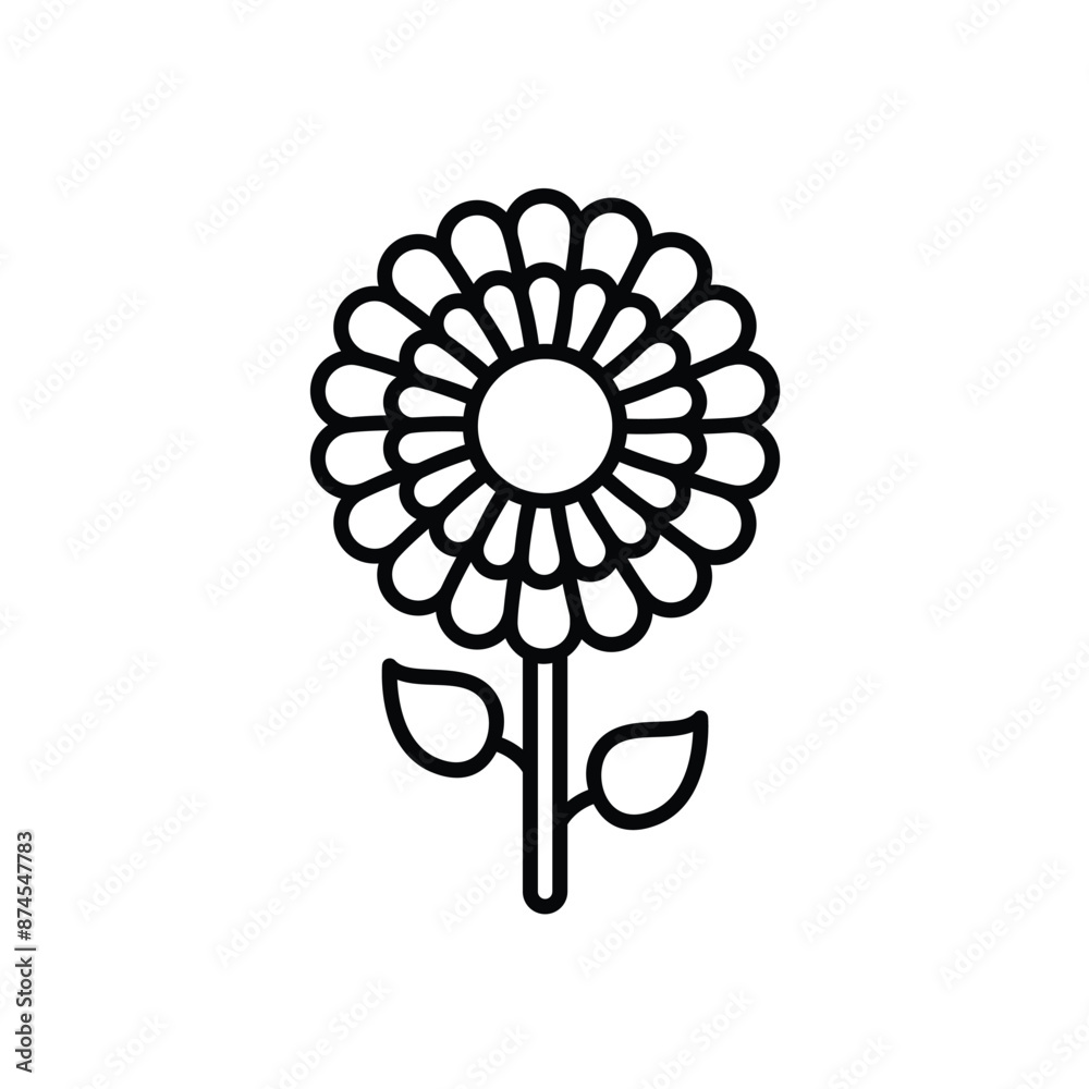 Flowers vector icon