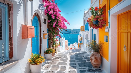 Fototapeta Naklejka Na Ścianę i Meble -  greek street