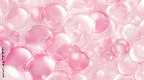 pink bubbles background