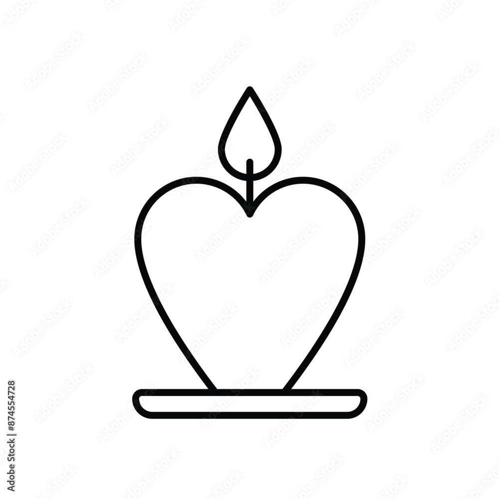 Obraz premium Candle vector icon