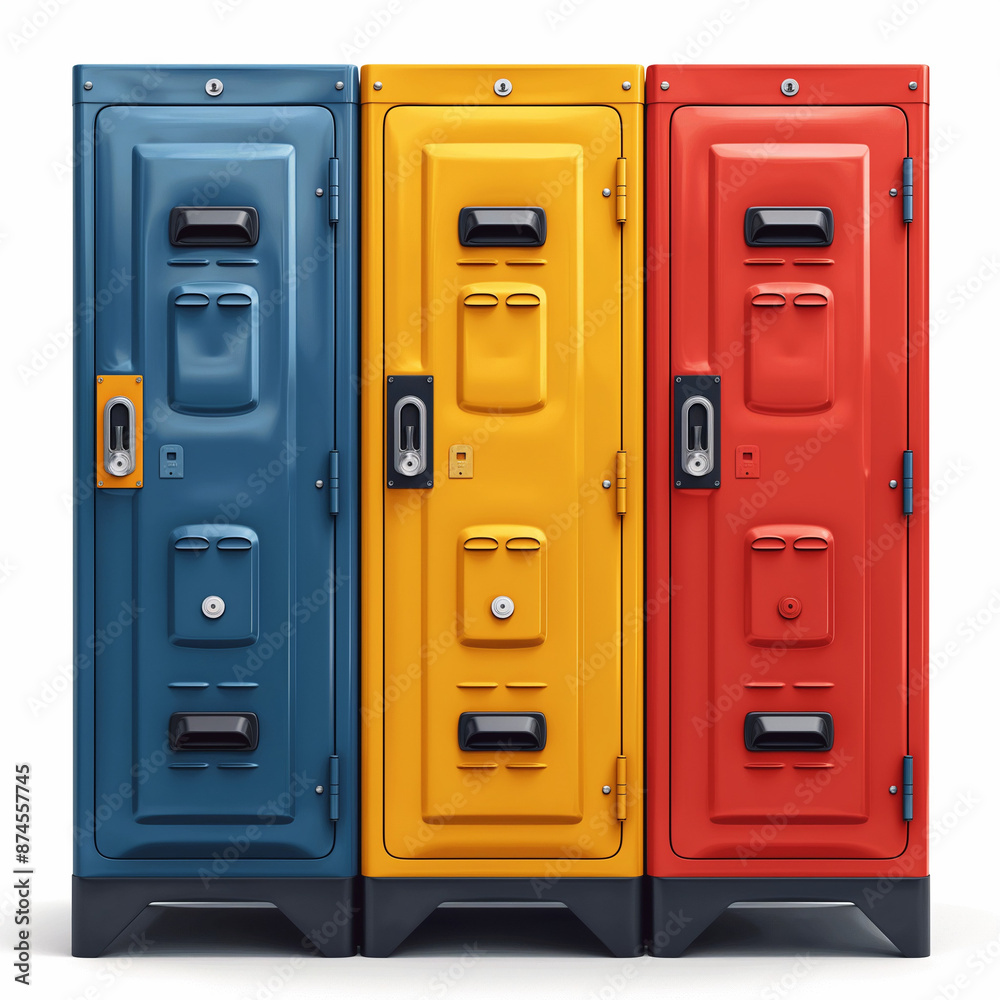 Simple drawing of lockers for clothes. Simple drawing of lockers for clothes.