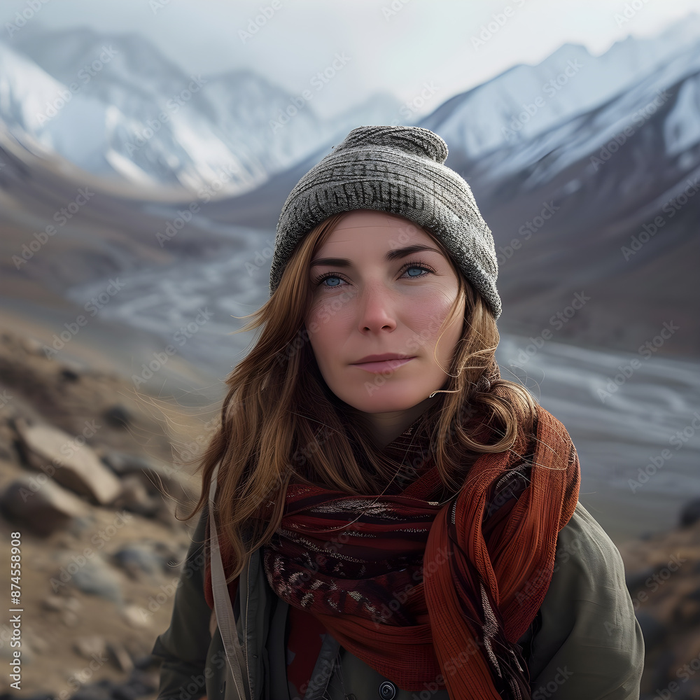 woman in the mountains woman in the mountains