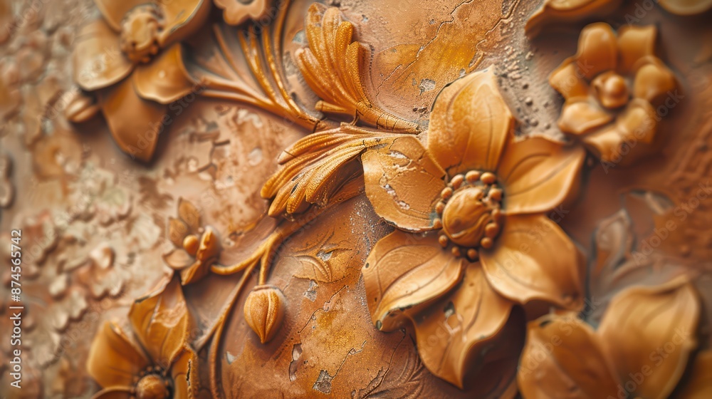 A close-up shot of a ceramic tile A close-up shot of a ceramic tile