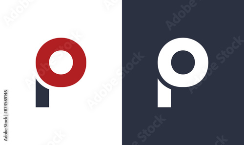 P letter simple unique business logo template, letter p vector logo