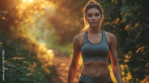 Young person outside, Fitness enthusiast in a nature