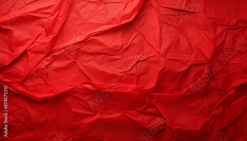 Wallpaper Mural red crumpled paper Torontodigital.ca