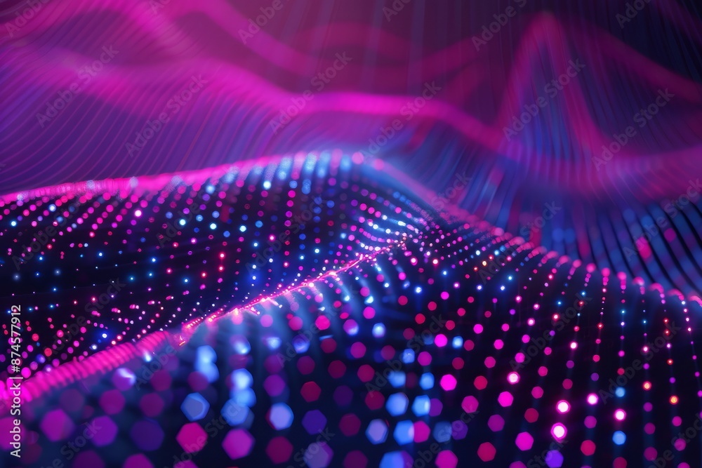 Dots and lines penetrate upward through particle trajectory network technology and speed sense background stock illustration Dots and lines penetrate upward through particle trajectory network technology and speed sense background stock illustration