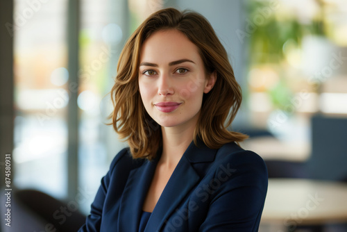 Wallpaper Mural Confident Businesswoman in Modern Office Torontodigital.ca