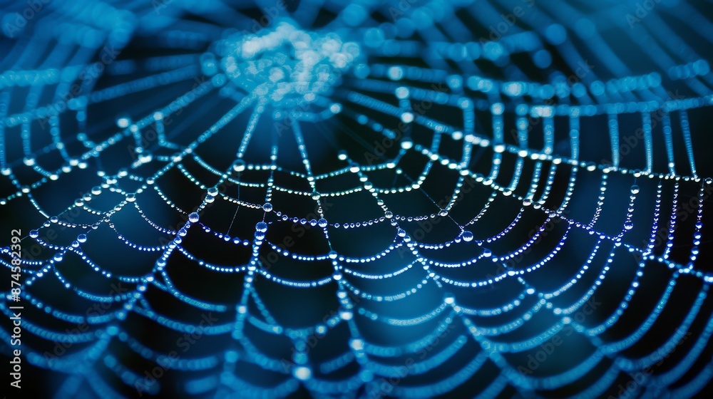 Fototapeta premium Intricate Spider Web Pattern 