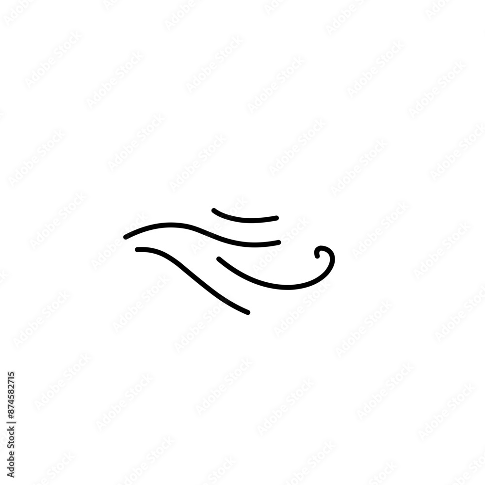 Obraz premium wind doodle illustration