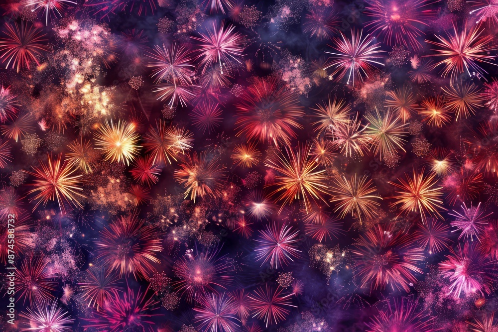 Fireworks seamless background stock illustration Fireworks seamless background stock illustration