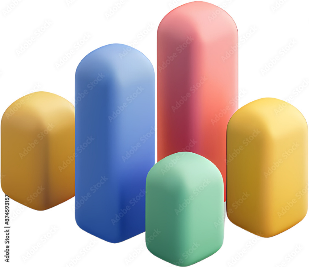 A set of colorful array of shapes and numbers, including circles, squares, and triangles, with a red line running through them. A set of colorful array of shapes and numbers, including circles, squares, and triangles, with a red line running through them.